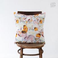 Linen Tales Linen Cushion Cover Lininis pagalvėlės užvalkalas Orange Flow