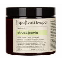 Spalvoti Kvapai Body Scrub Kūno šveitiklis 200ml Citrus&Jasmin