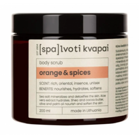 Spalvoti Kvapai Body Scrub Kūno šveitiklis 200ml Orange&Spices