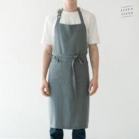 Linen Chef Apron Lininė prijuostė Blue Fog