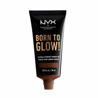 NYX Professional Makeup Born To Glow! Naturally Radiant Foundation Makiažo pagrindas 30ml 22.7 Deep Walnut