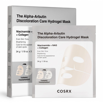 The Alpha-Arbutin Discoloration Care Hydrogel Mask Gelinė veido kaukė 3vnt