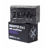 ZEW 2in1 Shampoo & Conditioner with Charcoal Šampūnas, kondicionierius 85ml