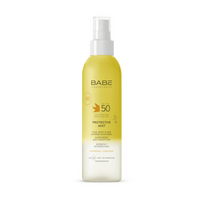 BABE PROTECTIVE MIST SPF50 dvifazė apsauginė dulksna veidui, kūnui ir plaukams, 150 ML