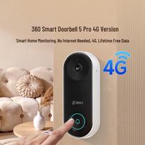 360 5 Pro 4G Smart Video Doorbell with 2K Camera (CN version) Lifetime Free Cloud Storage