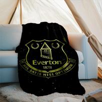 1PC Ever-ton Football Club Crest Printed Soft Flannel Blanket Throw for Adult Bedroom Living Room Sofa Camping Travel Fan gifts Christmas Gifts 75x90cm