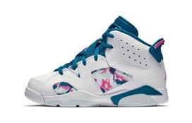 Jordan 6 Retro White Laser Fuchsia Green Abyss PS 543389-153 3Y
