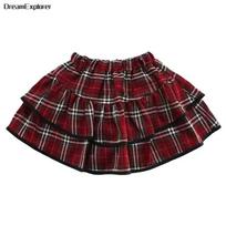 Hip Hop Girls Shirt Street Dance K-pop Plaid Tiered Skirts Kids School Uniforms Streetwear Children Jazz Costumes Clothes Sets 110