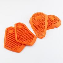 Unisex Cycling Protective Gear Safety Knee Pads Motorcycle Riding Pants With Silicone Padding Fall Protection Orange