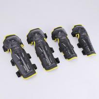 Adult Cycling Protective Gear Set Knee Elbow Pads Motorcycle ATV Dirt Bike Scooter Riding Safety Equipment Yellow