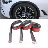 1 vnt Universalus automobilio sparnas, guminis lankas rato antakių lūpa, skirta automobiliniam visureigiui, guminis sparnas, apsaugantis nuo susidūrimo Black 38MM