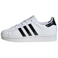 adidas Superstar 2 Debesėlio Baltumo Pagrindinės Juodos Moteriški Kedai Aukso Metalo JS4010 36 white