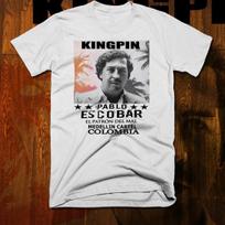 Hip Hop t-shirt Pablo Escobar Cartel Mob Boss Street Hustle mobbin Gangster S
