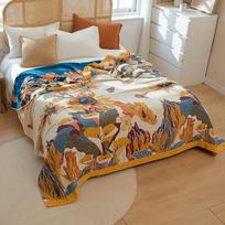 Nacionalinis Trend Keturių sluoksnių sutirštintas medvilninis marlės pledas Rankšluostis Antklodė Vasaros oro kondicionieriaus antklodė Sofos uždangalas Pledas Viengulės dvigulės lovos uždangalas 150x200cm
