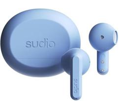 SUDIO A3 belaidės ausinės su mikrofonu, suderinamos su iOS ir Android (Baby Blue) Į ausis (Bluetooth 5.4 / / / Atsparus vandeniui) C tipas