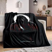 1pc Scream Soft Comfortable Blanket Digital Print, All Season Multipurpose Knit Fabric Bedding, Office, Sofa Home Decor Blanket 80cm×120cm