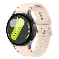 Original Band for Samsung Galaxy watch 7/FE/5 Pro/6/4 classic 44mm 40mm Silicone sport belt bracelet correa Galaxy watch 7 Strap For Watch 7 40 44mm rožinė