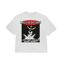 Billie Eilish Tour movie Hit Me Hard and Soft unisex same style Cotton shirt Summer New Unisexs fashion graphic Tshirt M