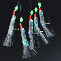 5 Pcs/Set Simulated Animal Fake Bait with Barbs and Built-in Tassels To Attract Small Fish Outdoor Fishing Equipment Accessories A1