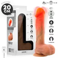 MR. INTENSE HIGH TECH MR INTENSE - LOGAN VIBRATOR DILDO SILICONE WITH HEAT EFFECT AND REMOTE CONTROL 20 CM -Ø- 4,1 CM