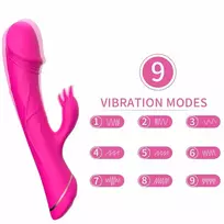 ARMONY VIBRATORS ARMONY - DILDO VIBRATOR RABBIT SILICONE FUCHSIA