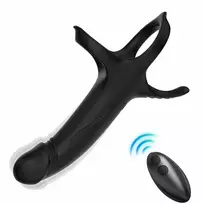 ARMONY FOR HIM ARMONY Dildo with Ring & Remote Vibrator Black 9 Modes Waterproof