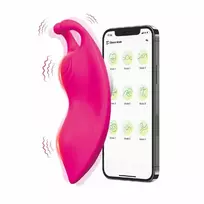 ARMONY WEARABLES ARMONY Honeybee Wearable Panties Vibrator Fuchsia App Control 102mm