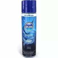 SKINS Skins Aqua Water-Based Intimate Lubricant 250ml - Long-Lasting & Gentle