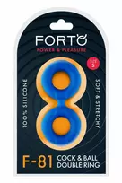 Forto FORTO F-81 Double Ring 44mm Blue Premium Silicone System