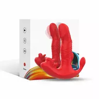 ARMONY WEARABLES ARMONY - ANAL VIBRATOR PANTY C AND G-SPOT STIMULATOR REMOTE CONTROL RED