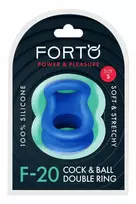 Forto FORTO F-20 Balls Stretcher Small Blue Premium Silicone Ring