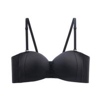 Versatile beauty back strapless front buckle underwear women's non-slip gathering small breasts show big summer thin chest wrapping invisible bra cove 32/70 juoda
