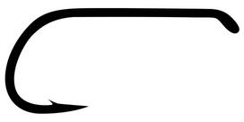 TIEMCO Fly Hook Q100 TMC102Y No. 11 Carbon Black #11 juoda