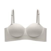 Traceless three-dimensional gathering cup, small chest gathering underwear, women's non-slip sexy back integrated cup, no steel ring bra s code (32/70abc)