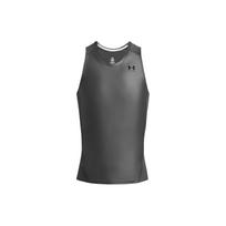 Under Armour UA Iso-Chill Letter Logo Print Slim Fit Dry Comfortable Breathable Sleeveless Tank Top Men tank tops Dark-Gray 1365225-025 M