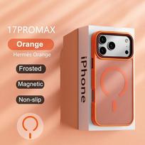 Luxury Matte Transparent Magnetic Case For iPhone 17 16 15 14 13 Pro Max Plus 17Air Magsafe Wireless Charging Protective Cover iPhone17 Pro