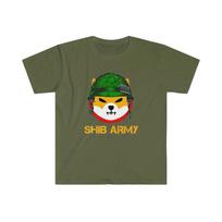 Shiba Inu Army Shib Coin Cryptocurrency Doge Hodl Trading Moon T-Shirt L