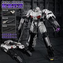 JINKE JK13 Transformacijos MODELIS Deformuojamas Vienas MG Tankas Megatankas SS114 METALINIS Megatronas Filmo Veiksmo Figūrėlė Robotas Modelis Žaislai gray