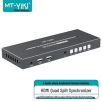 MT-viki 4x1 HDMI Quad-Viewer Splitter with USB Sync