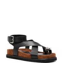 Basutės moterims, Juoda, Sandals
