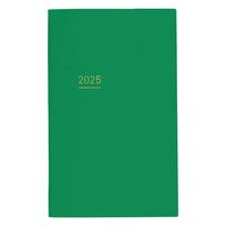 KOKUYO Jibun Techo Lite mini Planner 2025 B6 Slim Green Starts December 2024 Monthly/Weekly (Ni-JLM1G-25) - žalia