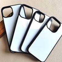 Tuščias sublimacinis telefono dėklas 2D šilumos perdavimo dangtelis iPhone 15 14 13 12 Pro Max Opp Bag balta