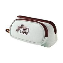 Bowknot Korean Style Pen Pouch Triangle Pencil Case Cosmetic Pouch Pencil Bag  Travel šviesiai žalios spalvos