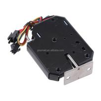 Smart 12V Electric Solenoid Bolt Lock for Vending Machine, Electronic Storage Cabinet and Express Parcel Delivery Boxes Lock (Black,73*56*13mm) juoda