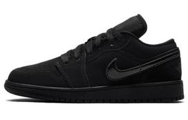 Jordan 1 Low GS Triple Black 553560-056 37.5