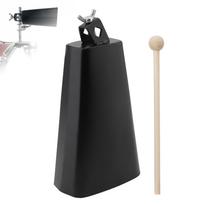 Tvirtas Metalinis Geležinis Jaučio Varpelis Mušamasis Instrumentas 6 8 Colių Būgno Lanko tvirtinimas Aukštyn Žemyn Komplekte Derinimo Raktas Rankinis Mušamasis Triukšmadarys 6 inch