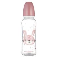 CANPOL Standartinis buteliukas 250ml CUTE ANIMALS rožinis
