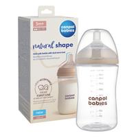 CANPOL Natural Shape buteliukas su dviejų zonų speneliu 260ml