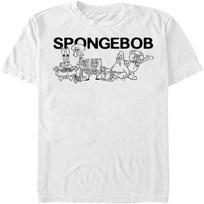 Nickelodeon Big & Tall Squarepants Spongebob Crew Men's Tops Short Sleeve Tee Shirt S balta