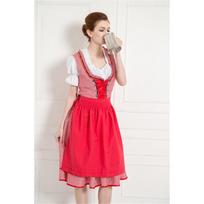 New Bavarian national costume German Oktoberfest costume restaurant waiter costume XL raudona